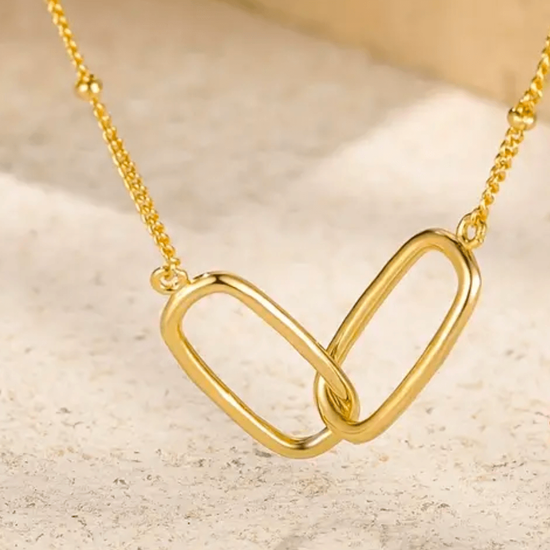 14k Gold Infinity Link Necklace