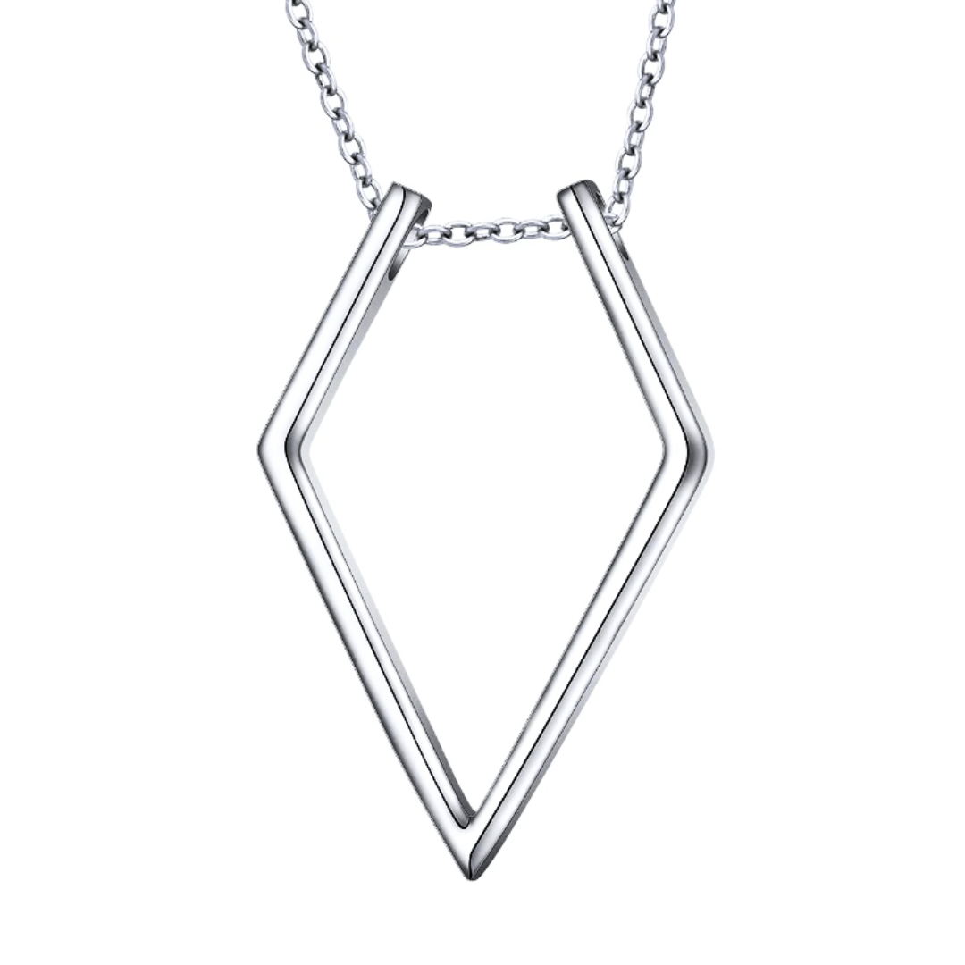 14K White Gold Ring Holder Necklace